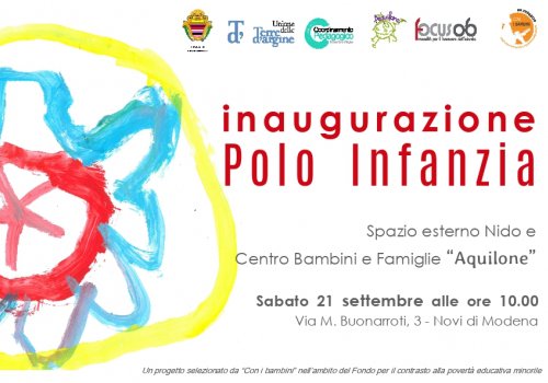 Si inaugura il Polo per l’Infanzia di Novi di Modena